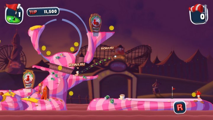 Screenshot de Worms Crazy Golf