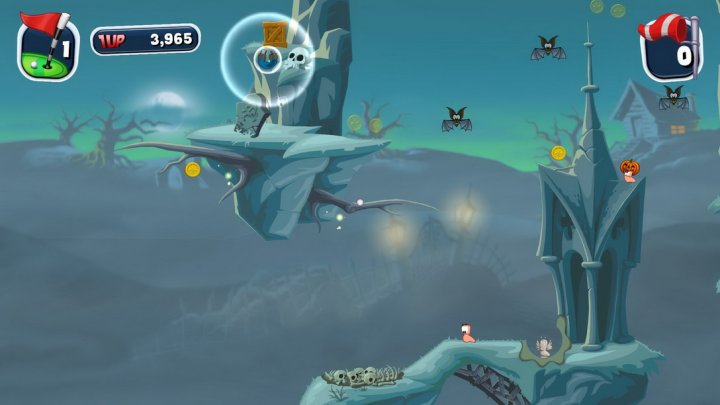 Screenshot de Worms Crazy Golf