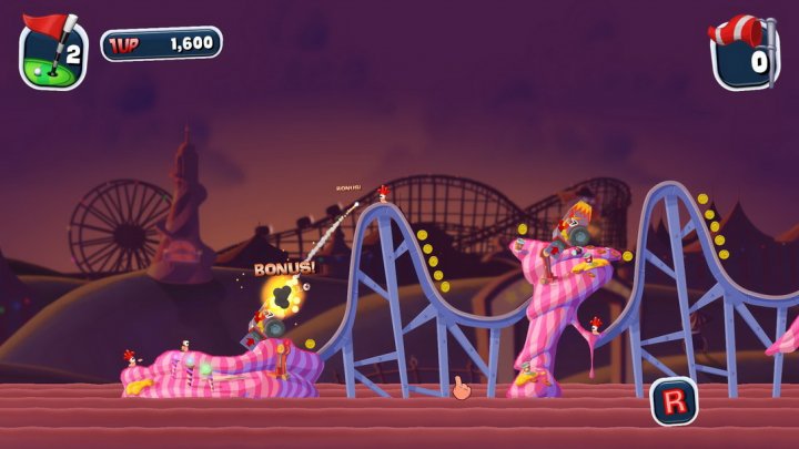 Screenshot de Worms Crazy Golf