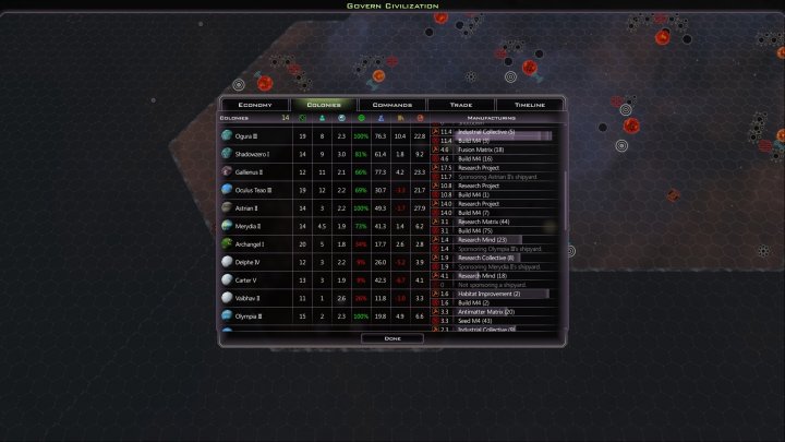 Screenshot de Galactic Civilizations III