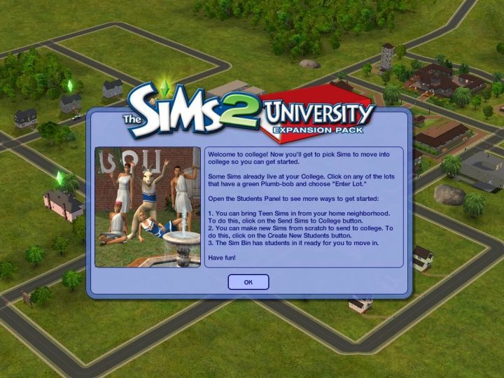 Screenshot de The Sims 2 : University